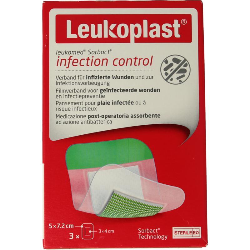 Leukomed Leukomed sorbact contr 5x7.2cm