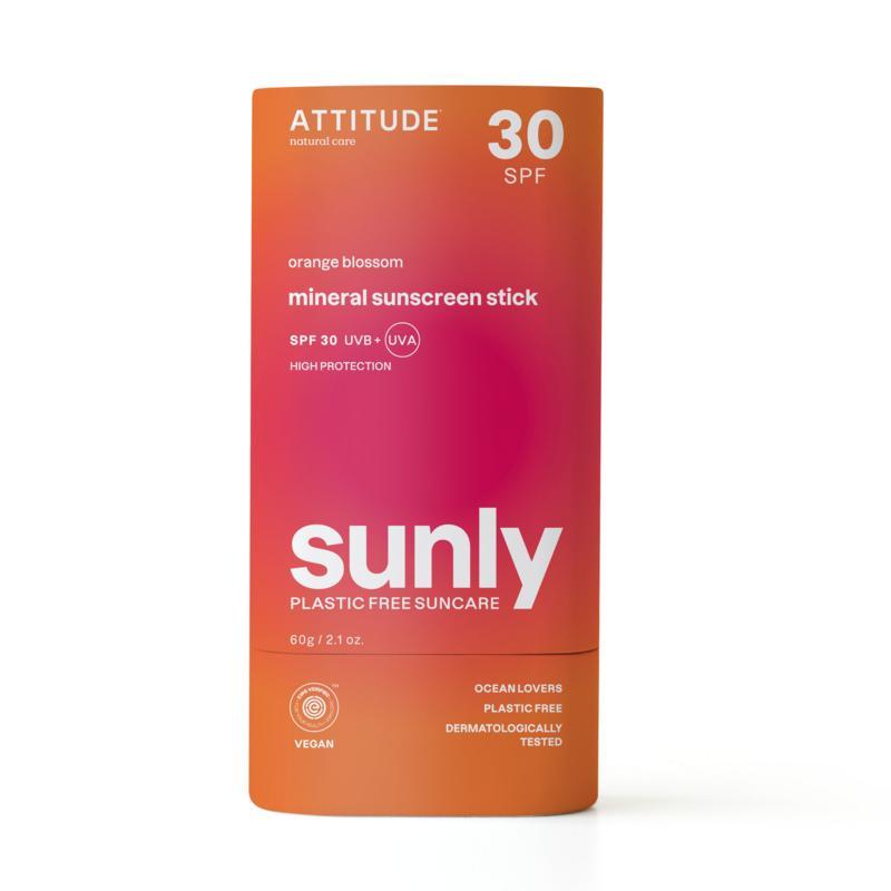 Attitude sunly zonnebr stick spf30 oran