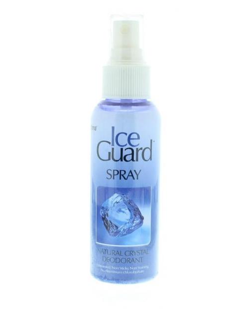 Deodorant ice guard spray