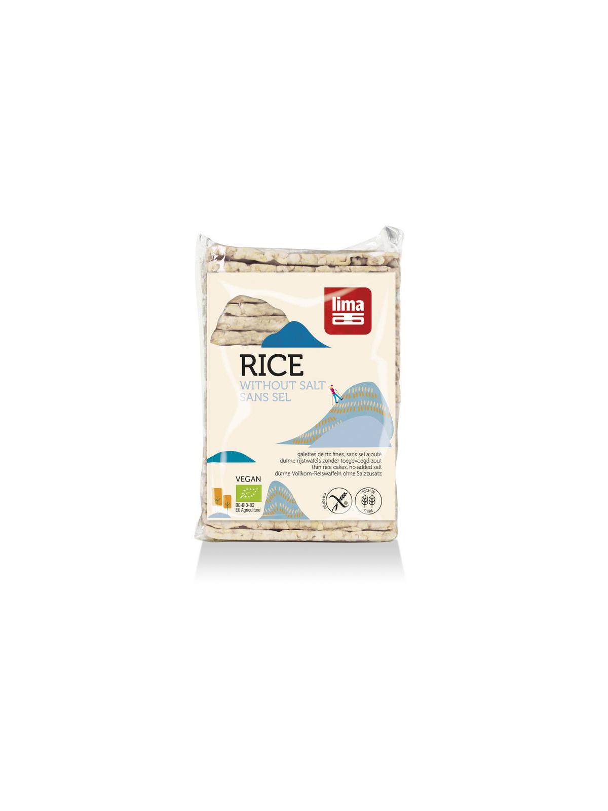 Rijstwafels zonder zout dun recht bio