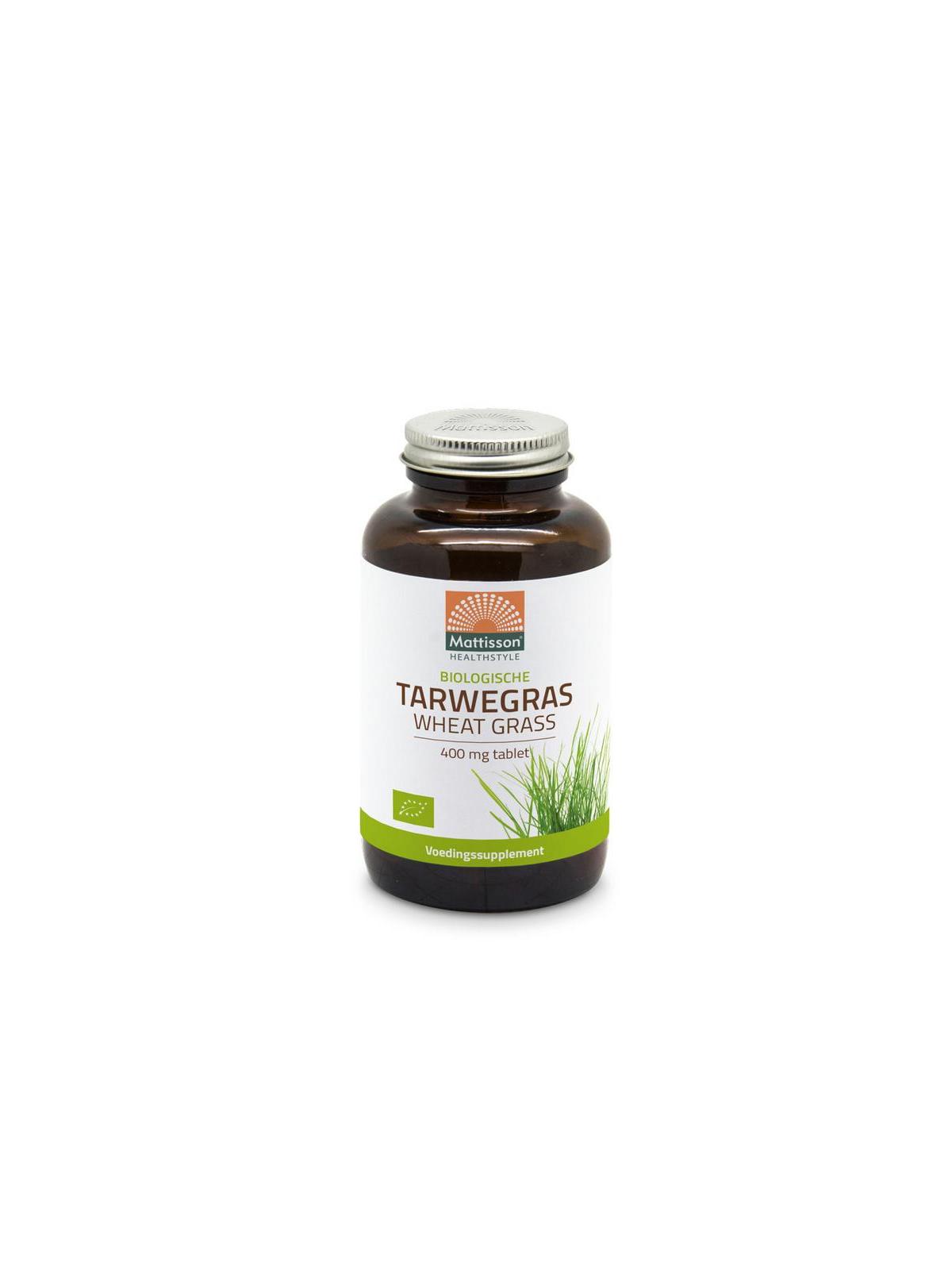 Bio tarwegras wheatgrass tabletten raw 400 mg bio