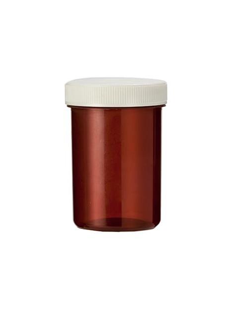 Tabletflacon 55 ml bruin met dop