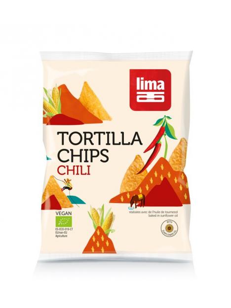 Tortilla chips chili bio