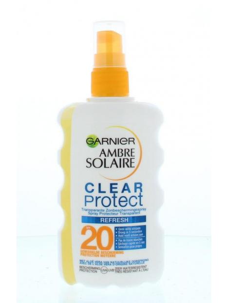 Ambre solaire spray clear protect 20