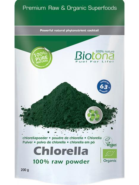 Chlorella & spirulina raw powder bio
