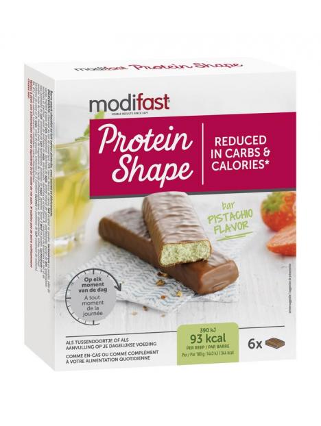 Protein shape reep chocolade/pistache