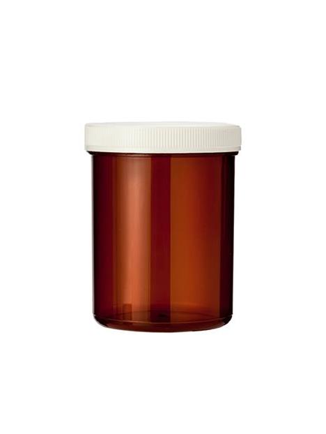 Tabletflacon 170 ml bruin met dop