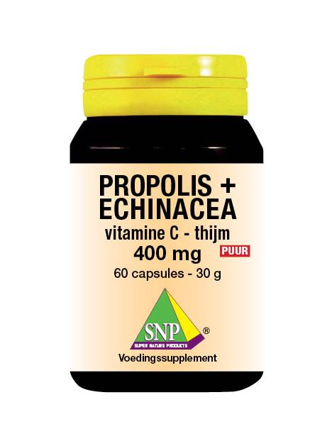 Propolis& echinacea& thijm& vitamine C 400 mg puur