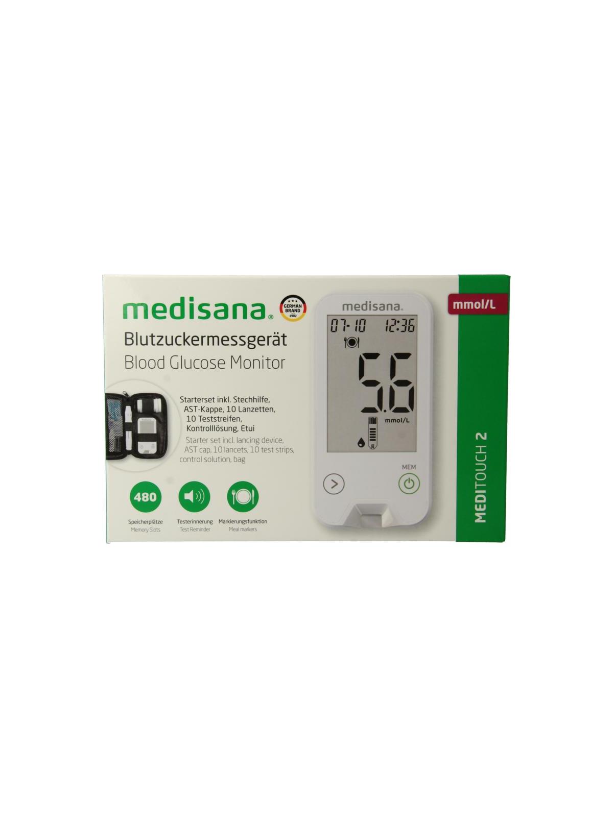 Niet essentieel het spoor wenkbrauw Medisana Meditouch 2 glucosemeter USB