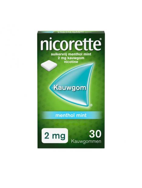Kauwgom 2 mg menthol mint