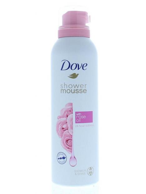 Shower mousse rose oil