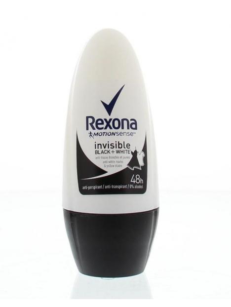 Deodorant roller invisible black & white