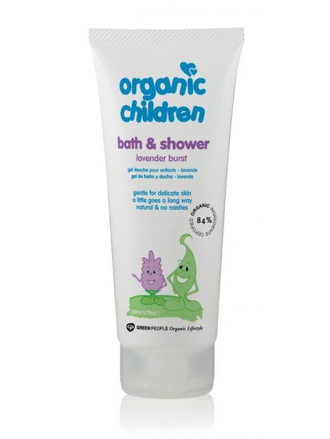 Organic children bath & shower lavender burst
