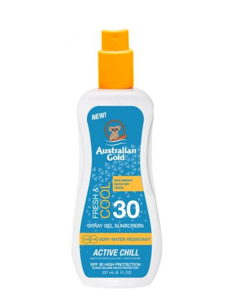 Fresh & cool active chill spray gel SPF 30