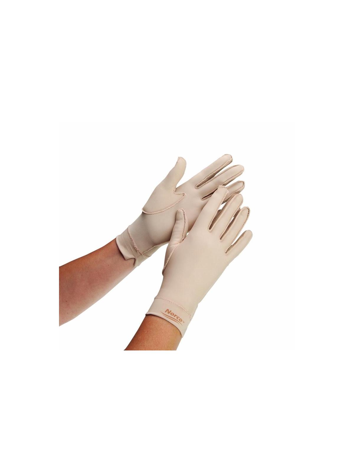 Edema glove full finger wrist length small left