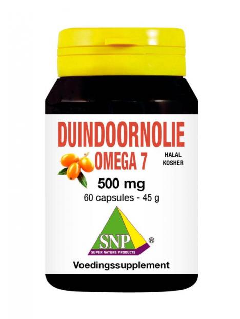 Duindoorn olie omega 7 500 mg halal-kosher