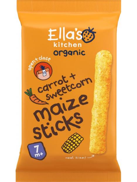 Maize sticks carrot sweetcorn 7+ maanden bio