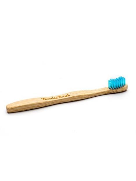 Tandenborstel bamboe kids blauw brush soft