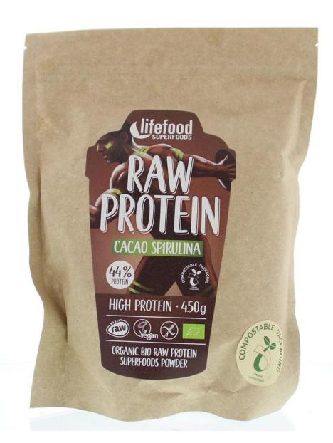 Raw protein cacao spirulina bio