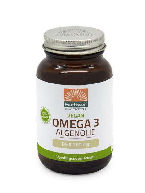 Vegan omega-3 algenolie DHA 260 mg