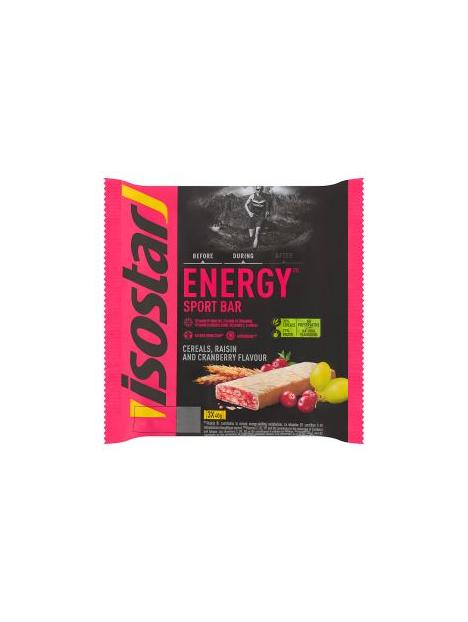 Isostar Energy sport bar cereals raisin cranberry 3x40g