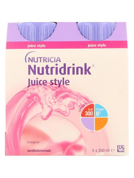 Nutridrink Juice style aardbei 200 ml