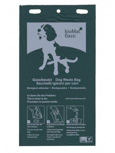 Biomat Wastebag compostable dog 20x36.7cm