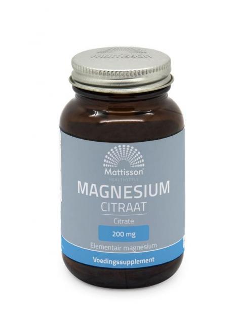 Mattisson magnesium citraat 200mg