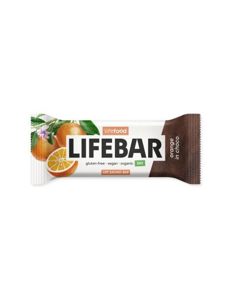 Lifefood Lifebar inchoco orange bio