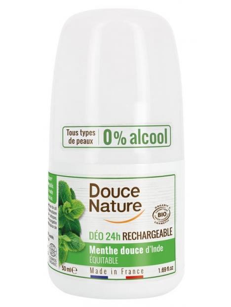 Douce Nature deodorant roll on mint hervulb
