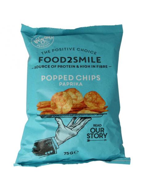 Food2Smile popped chips paprika