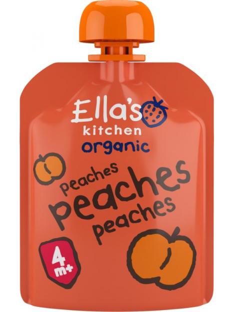 peaches 4+mnd knijpzakje bio