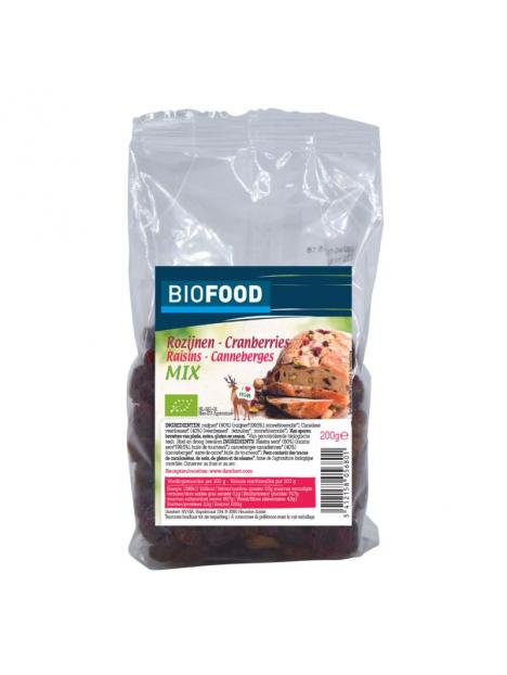 Biofood rozijnen-cranberries mix bio