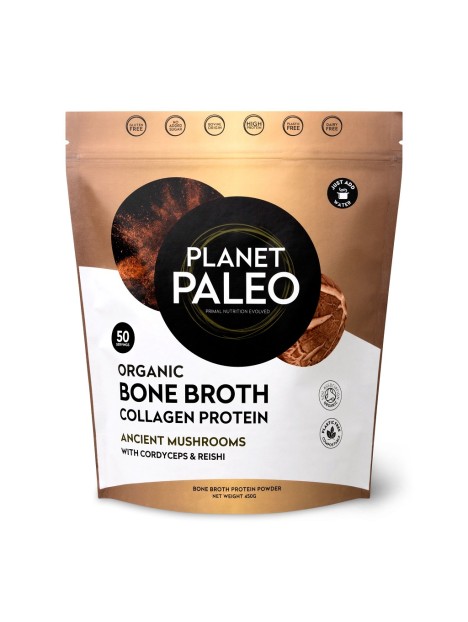 Organic Bone Broth Collagen Protein - Ancient Mushroom 450