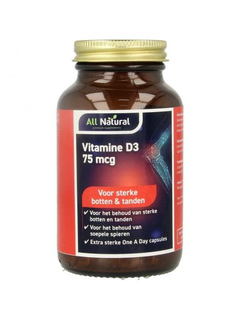 All Natural vitamine d3 75mcg