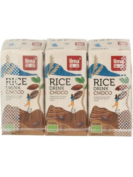 Rice drink choco calcium 200 ml bio