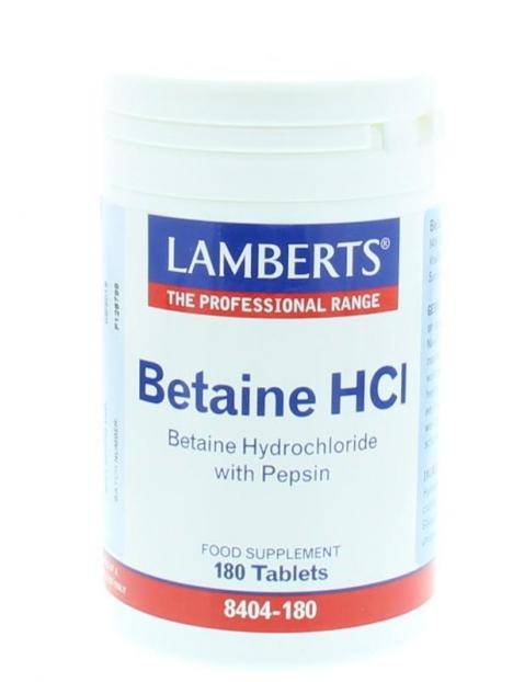 Betaine HCL 324 mg / Pepsine 5 mg
