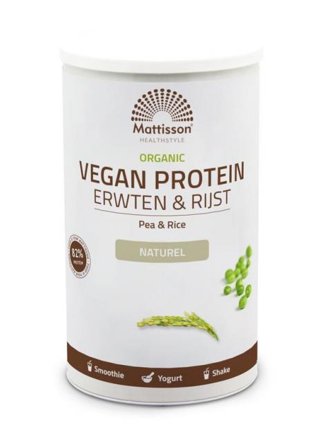 Mattisson protein erwt&rijst naturel bio