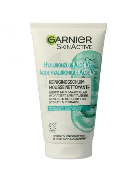 Garnier SkinActive reinigingschuim hyaluronzuur aloe vera