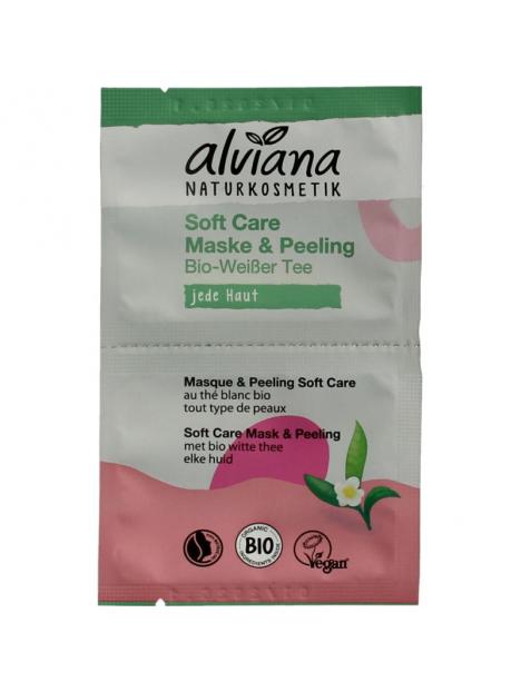 Alviana Soft care mask & peeling met biologisch witte thee