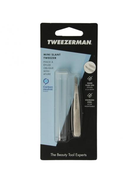 Tweezerman Mini slant tweezer klassiek stainless steel