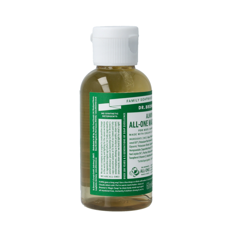 Dr Bronners Liquid soap amandel 60 Milliliter