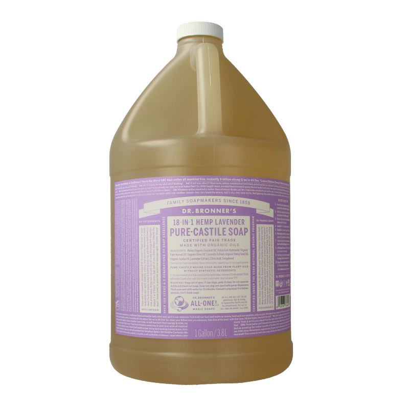 Dr Bronners Liquid soap lavendel 3800 Milliliter