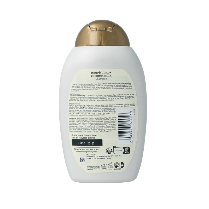 OGX Shampoo coconut milk nourishing 385 Milliliter