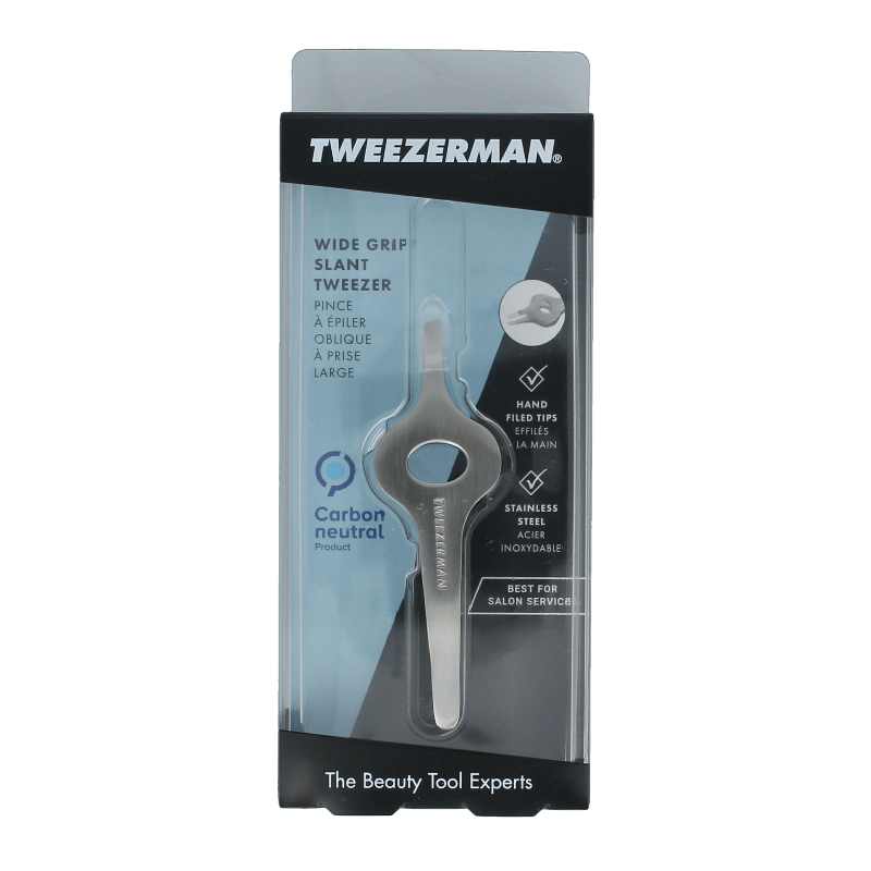 Tweezerman Slant tweezer classic with grip 1 Stuks