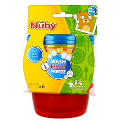 Nuby Snackkommetjes met deksel 300ml 6 Stuks