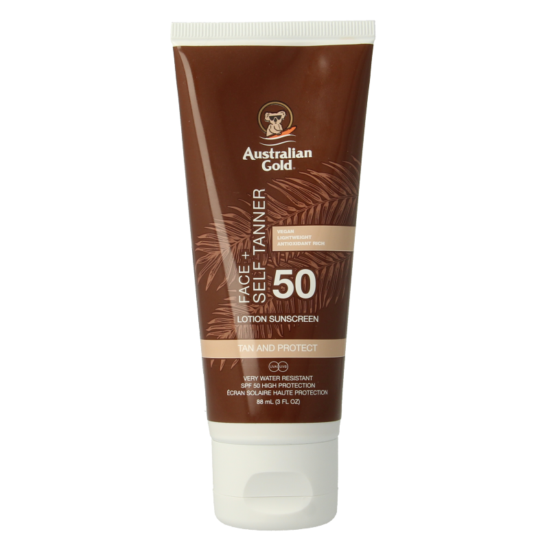 Australian Gold Face met selftanner SPF50 88 Milliliter