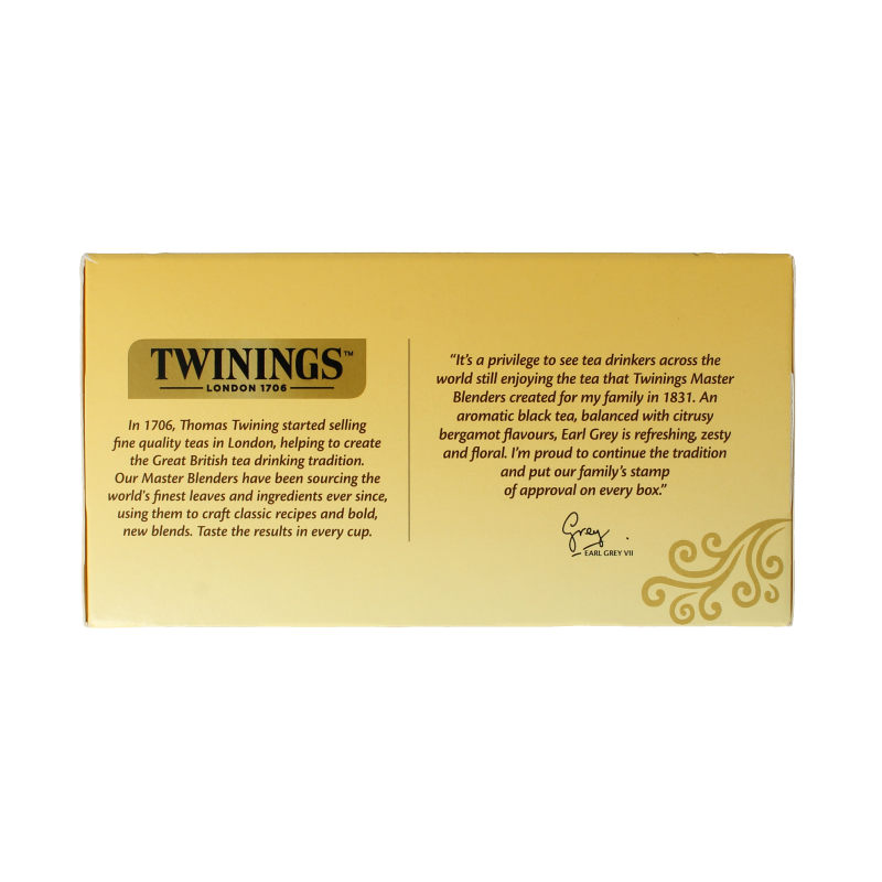 Twinings Earl grey envelop 50 Zakjes