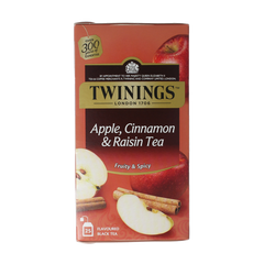 Twinings Apple cinnamon raisin 25 Zakjes