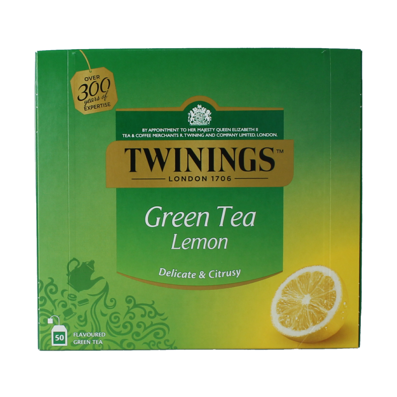 Twinings Green lemon envelop 50 Zakjes